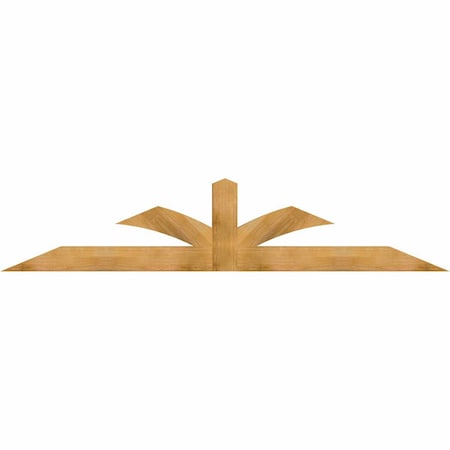 Ekena Millwork Richland Rough Sawn Timber Gable Bracket, Western Red Cedar, 108"W x 22"H x 4"D x 6"F, 5/12 Pitch GBW108X22X0406RIC00RWR
